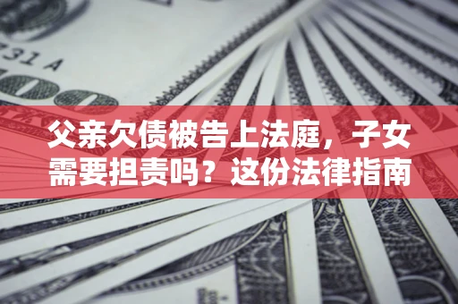 北京父亲欠债被告上法庭，子女需要担责吗？这份法律指南必须看完