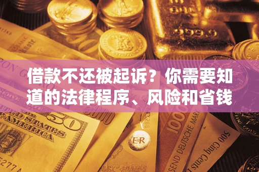 北京借款不还被起诉？你需要知道的法律程序、风险和省钱技巧