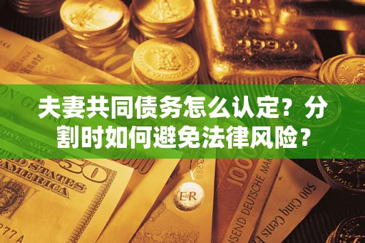北京夫妻共同债务怎么认定？分割时如何避免法律风险？