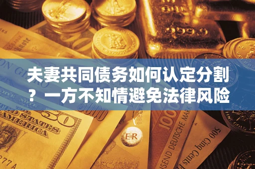 北京夫妻共同债务如何认定分割？一方不知情避免法律风险必看！